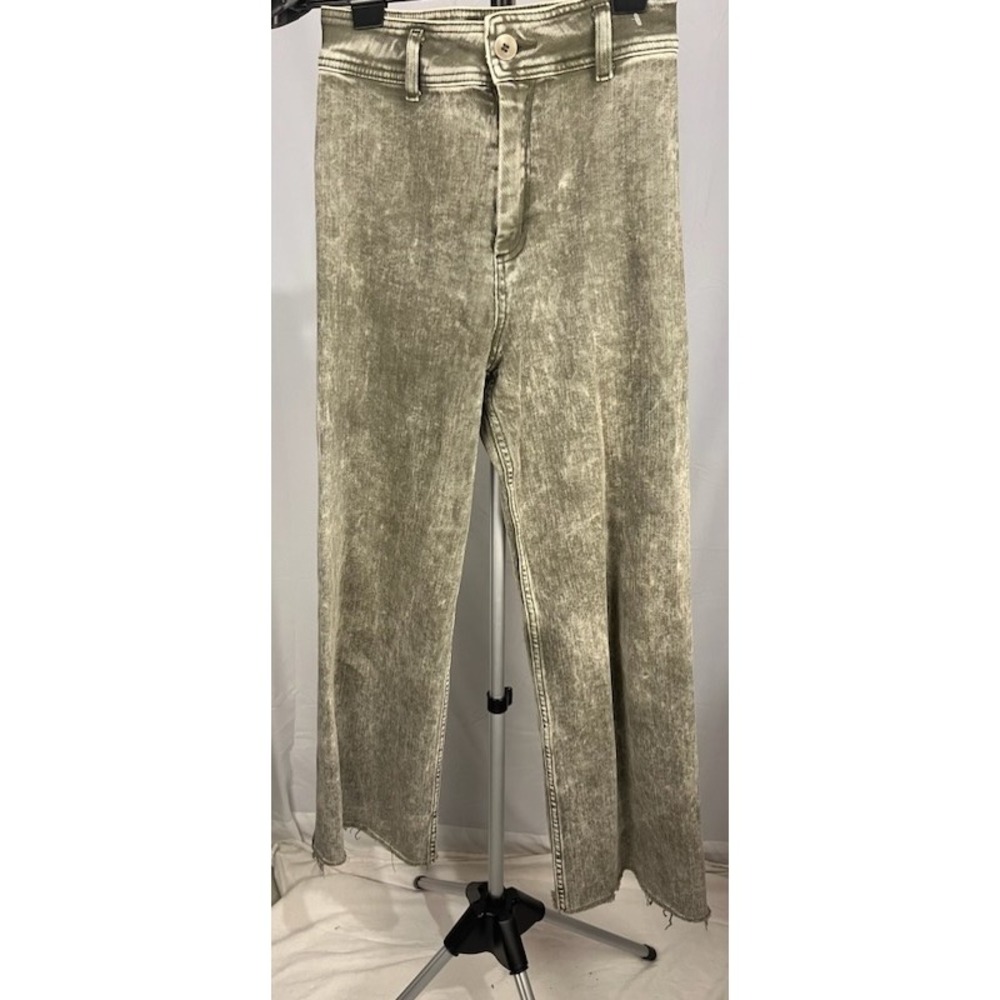 MIOU MUSE Women's Acid Wash Wide Leg Jeans Size S
